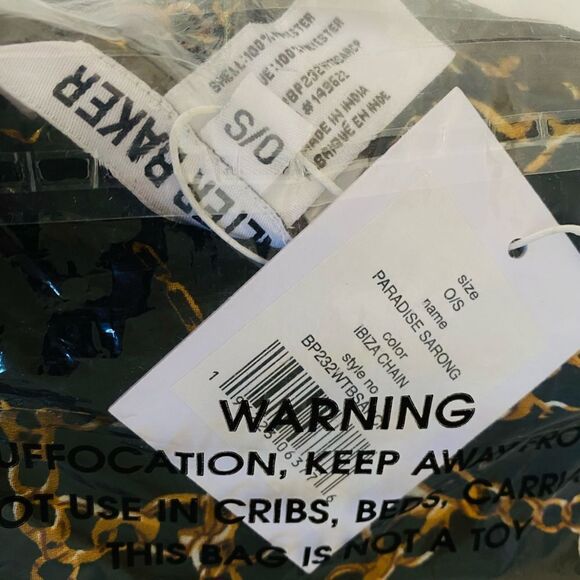 Walter Baker Multi Way Corsica Paradise Sarong Ibiza Chain Print One Size NWT - Picture 8 of 13